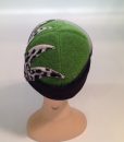 Snow Leopard Textured Boiled Wool Cloche