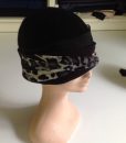 Snow Leopard Textured Boiled Wool Cloche