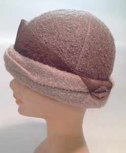 jersey cooked cloche with applications and crinoline - side view