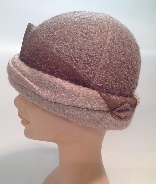 jersey cooked cloche with applications and crinoline - side view