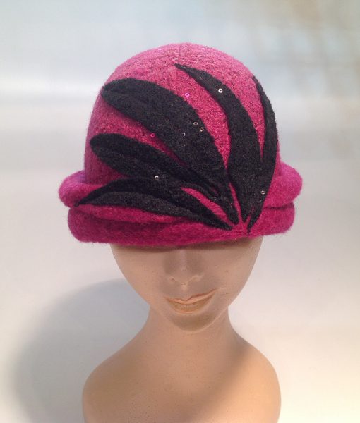 Jersey Cooked Cloche with Applications and Micro-Sequins