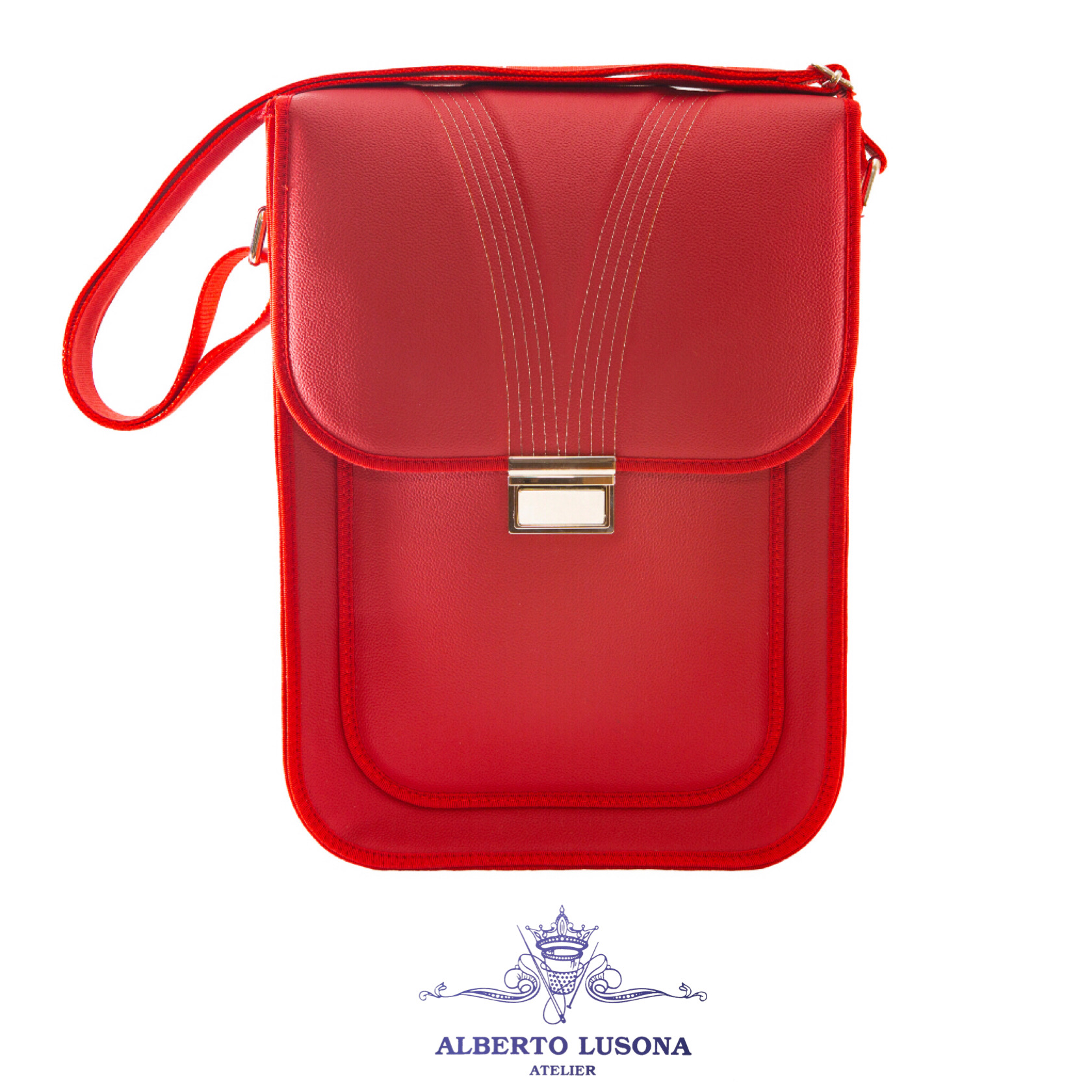 Shoulder bag Cartillo Dark Red - Atelier Alberto Lusona - Cloche
